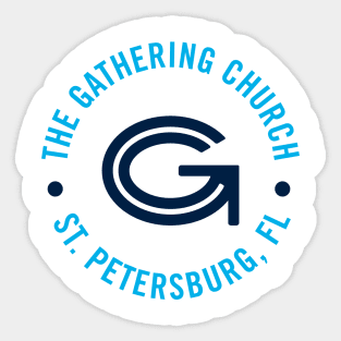 The Gathering Church Round Logo (Light Color Shirt) Sticker